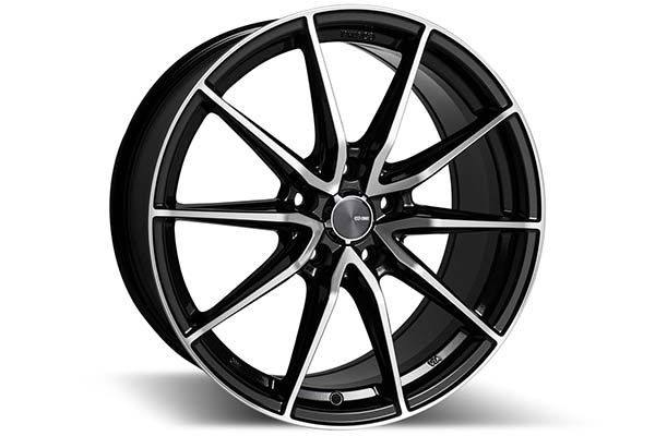 Enkei DRACO 17x7.5 5x114.3 45mm Offset 72.6mm Bore Black Machined Wheel