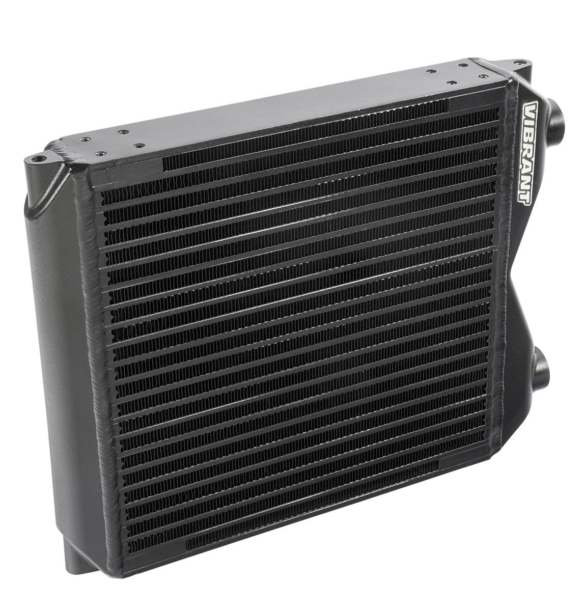 Vibrant 12x12x2 Double Pass Oil Cooler Assembly