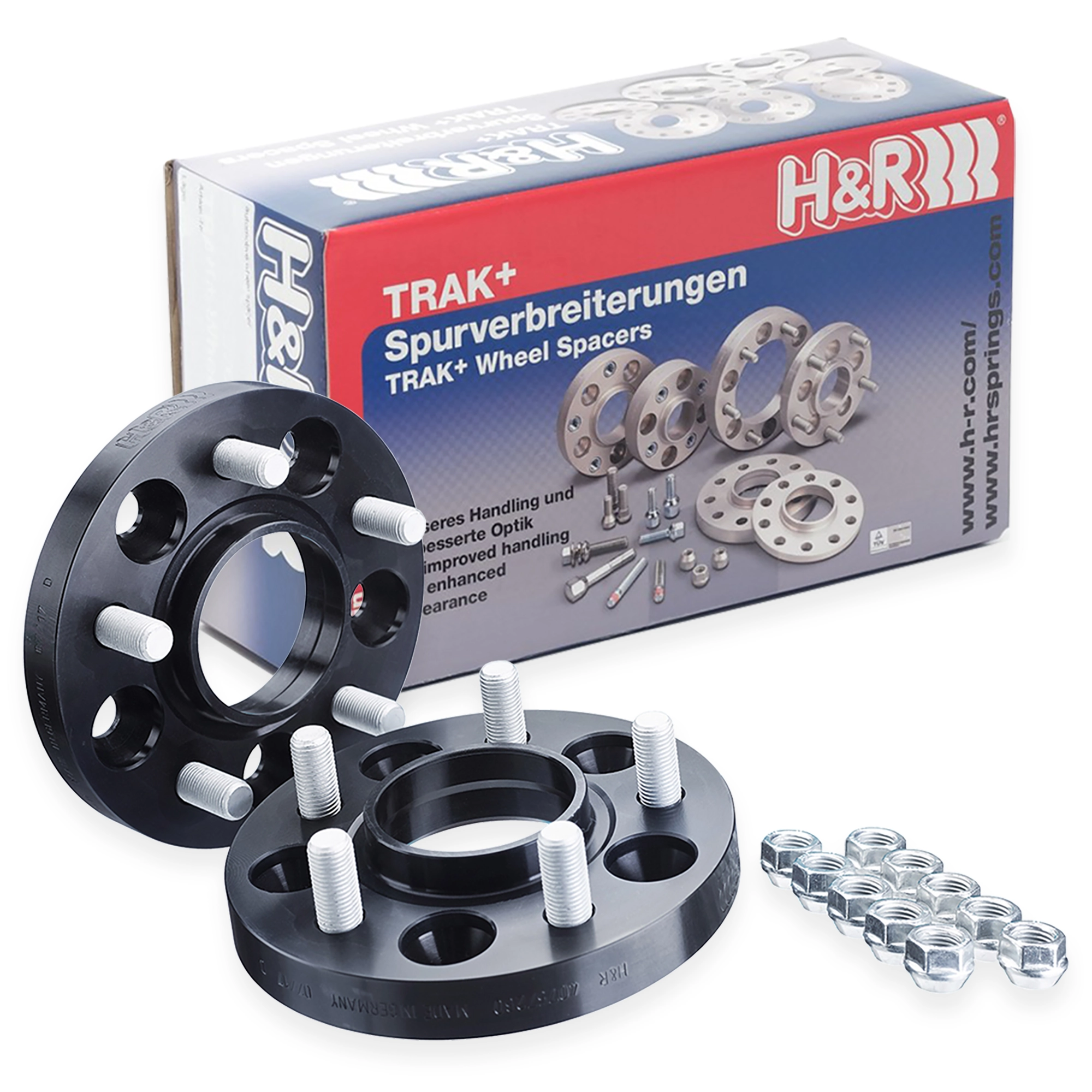 H&R 23-26 Civic Type R Black Trak+ 25mm Wheel Spacers