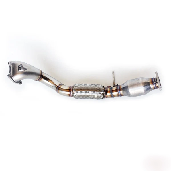 RV6 Performance 12-15 Civic SI Bellmouth Downpipe with Metallic High Flow Cat