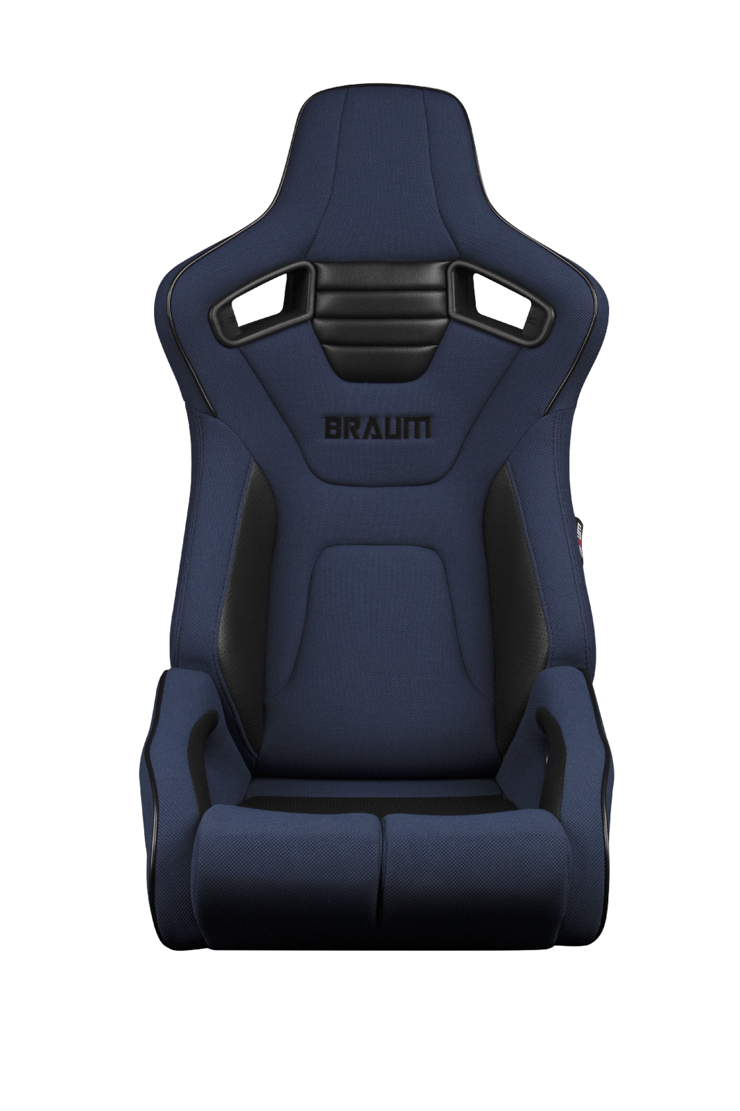 Braum Elite-R Series Blue Cloth with Black Trim Sport Reclinable Seats