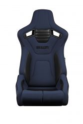 Braum Elite-R Series Blue Cloth with Black Trim Sport Reclinable Seats