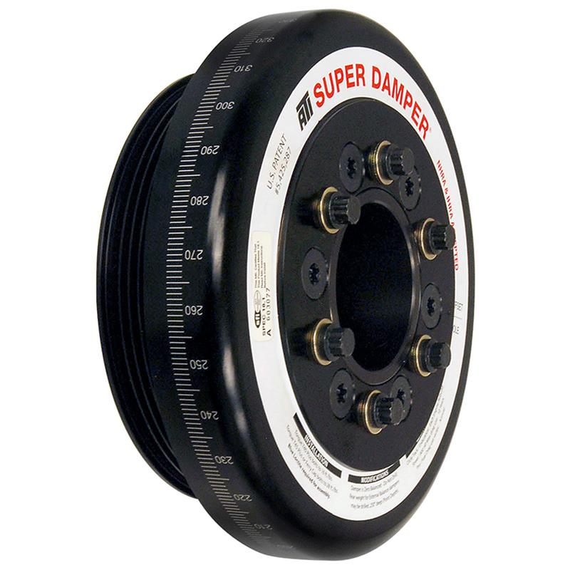 ATI B-Series 6.325-inch Aluminum with Steel Hub and 4-Groove Design Damper