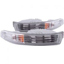 ANZO 94-97 Integra Euro Parking Lights Chrome with Amber Reflector