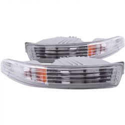 ANZO 94-97 Integra Euro Parking Lights Chrome with Amber Reflector
