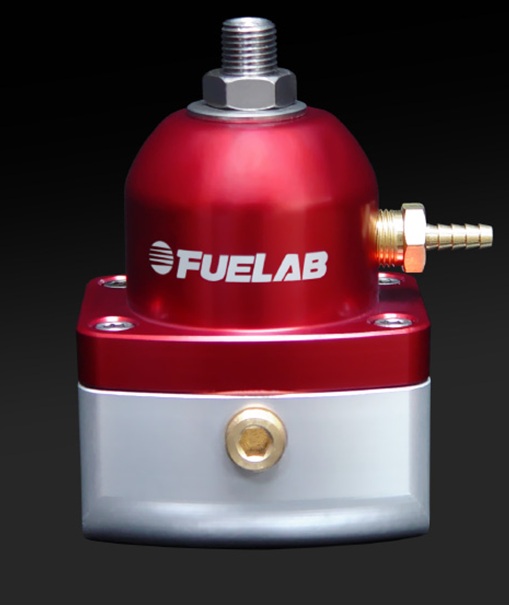 Fuelab Red EFI Adjustable Fuel Pressure Regulator -6AN Inlets