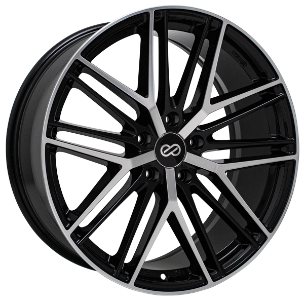 Enkei Phantom 19x8 5x114.3 45mm 72.6mm Bore Black Machined Wheel