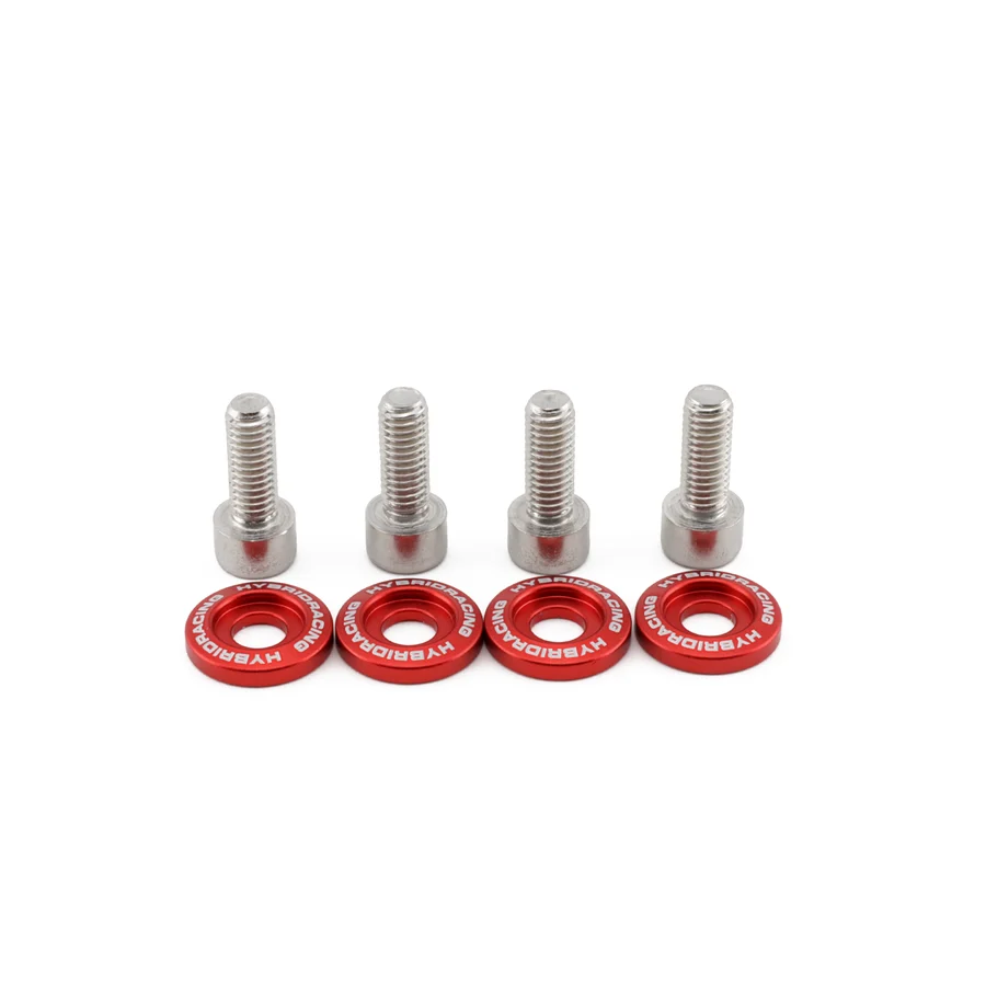 Hybrid Racing Red M6X1.0 Accessory Hardware Kit