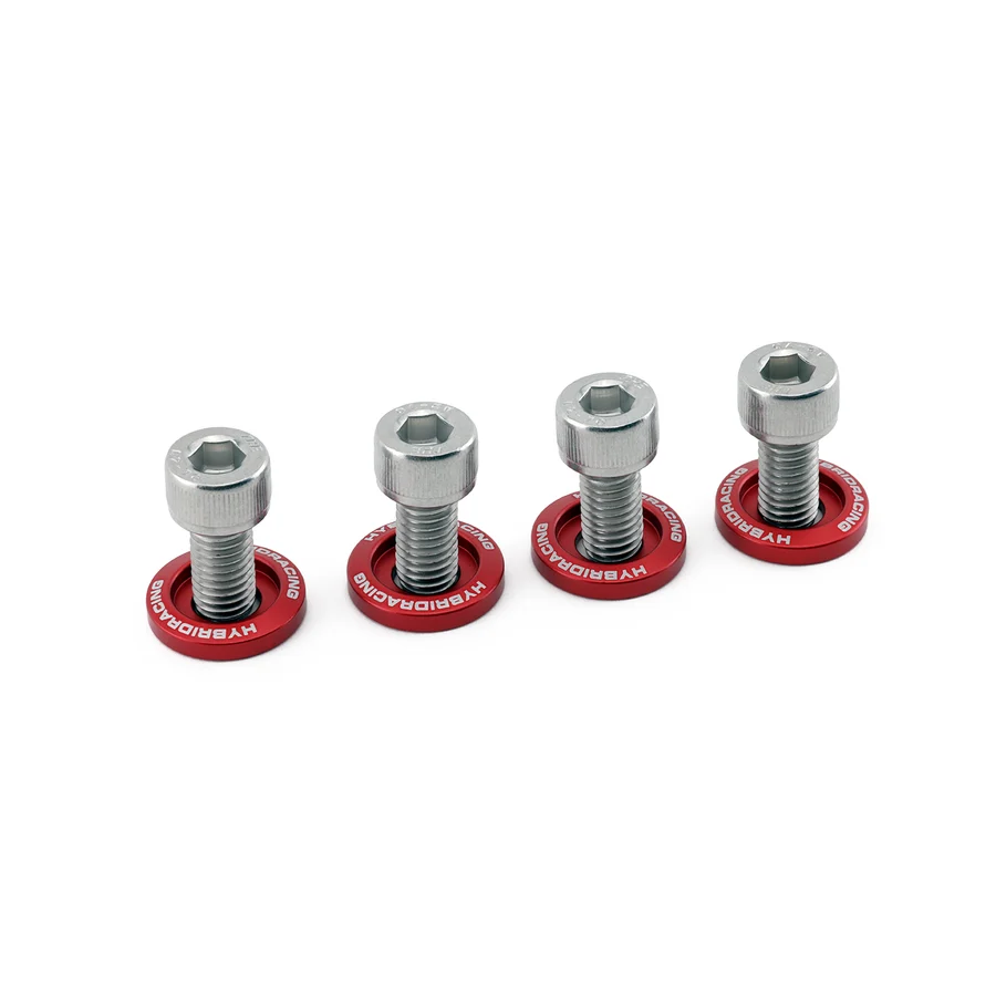 Hybrid Racing Red M8X1.25 Accessory Hardware Kit