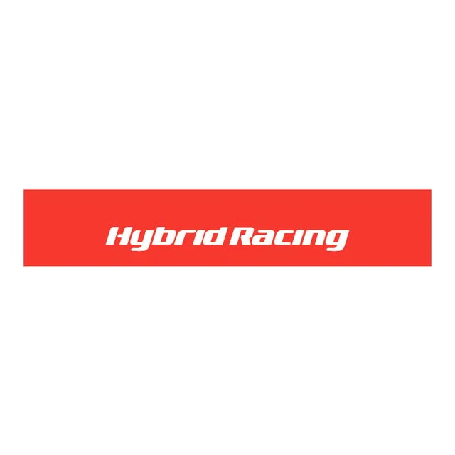 Hybrid Racing Red Tribute Windshield Sunstrip