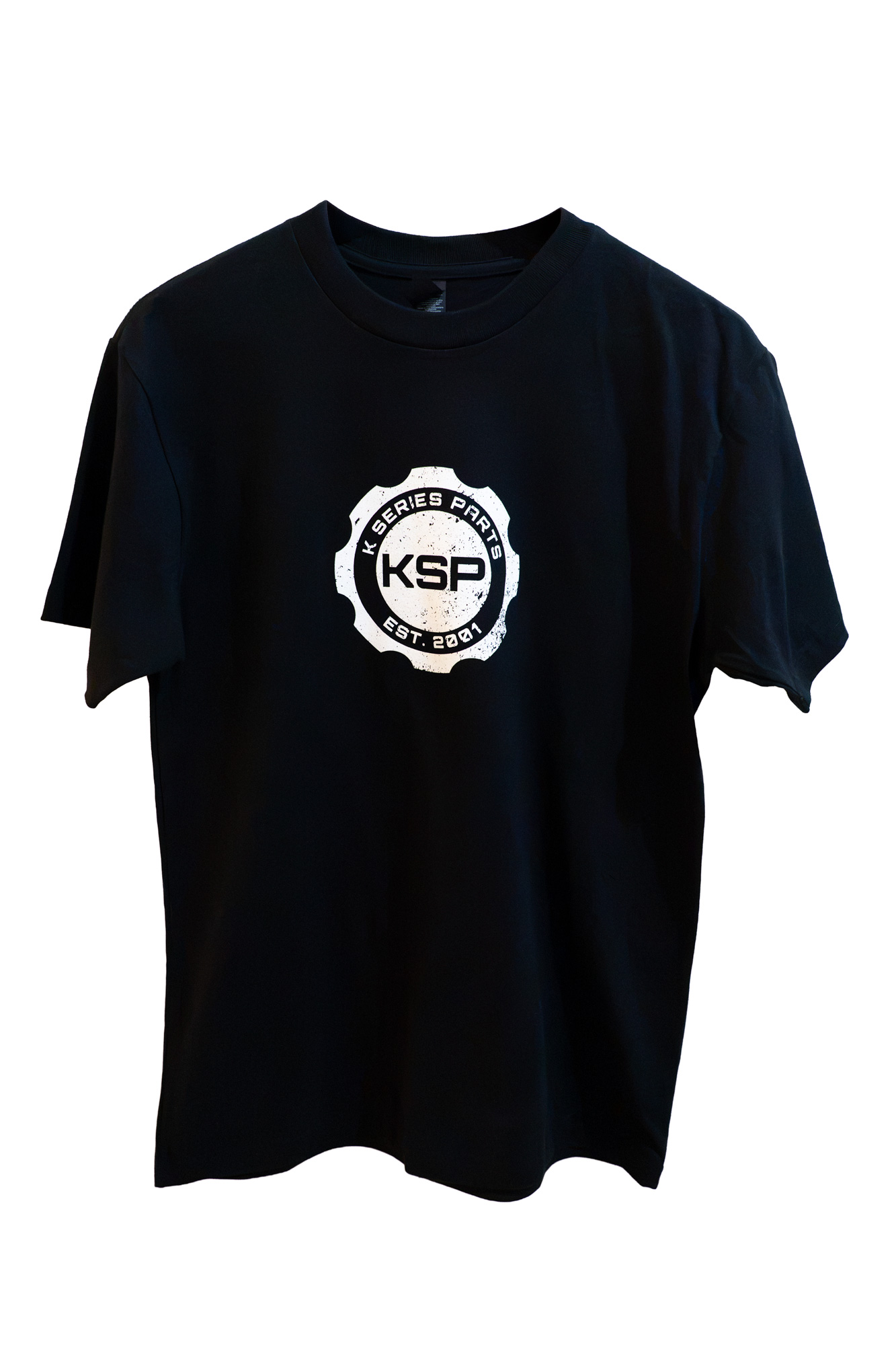 K Series Parts Distressed Oil Cap Logo Black Shirt