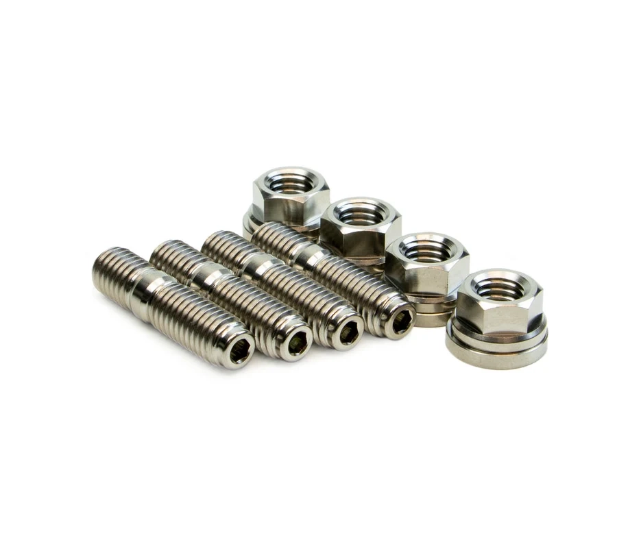 SpeedFactory Raw Titanium Turbo Manifold M10x1.5mm Stud Kit