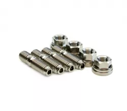 SpeedFactory Raw Titanium Turbo Manifold M10x1.5mm Stud Kit