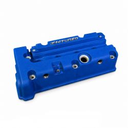 K-Tuned K-Series Wrinkle Blue Vented Valve Cover
