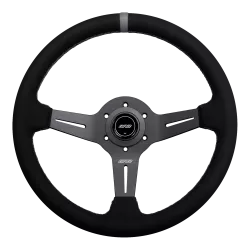 DND 350mm Alcantara Black 50mm Deep Grey Stitching Race Steering Wheel