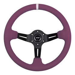 DND 350mm Full Color Purple Alcantara 75mm Deep Race Steering Wheel