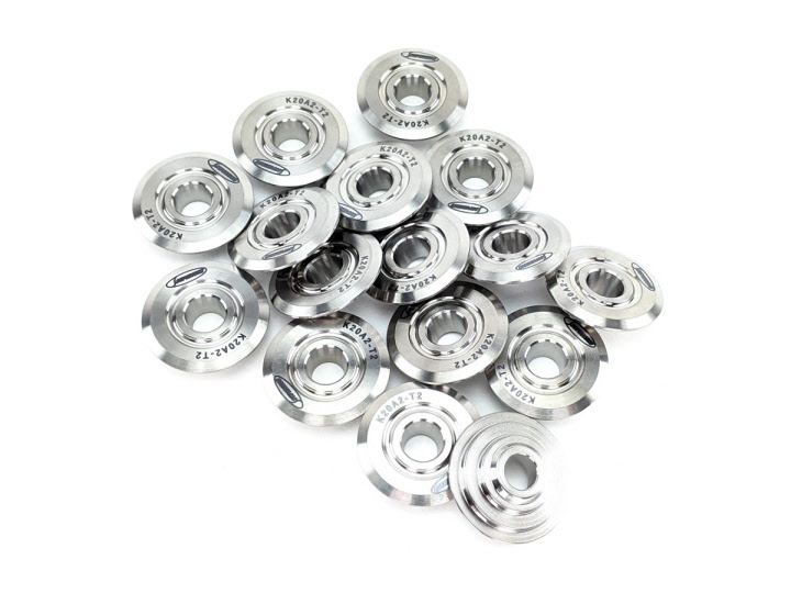 Supertech Honda/Acura D-/F-Series Set of 16 Titanium Valve Spring Retainers