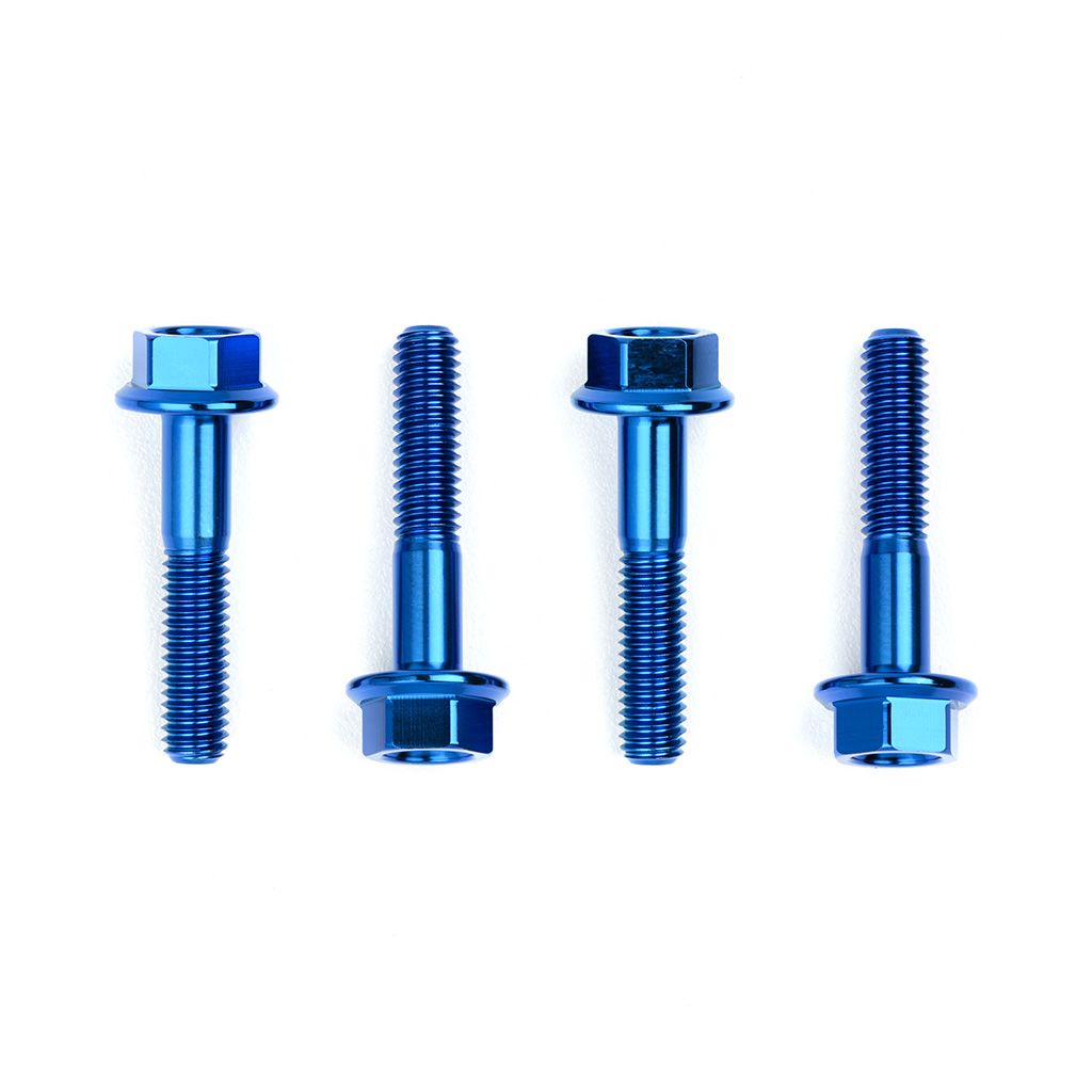Acuity Blue Anodized Titanium Mounting Hardware for Acuity 1971 Engine Covers