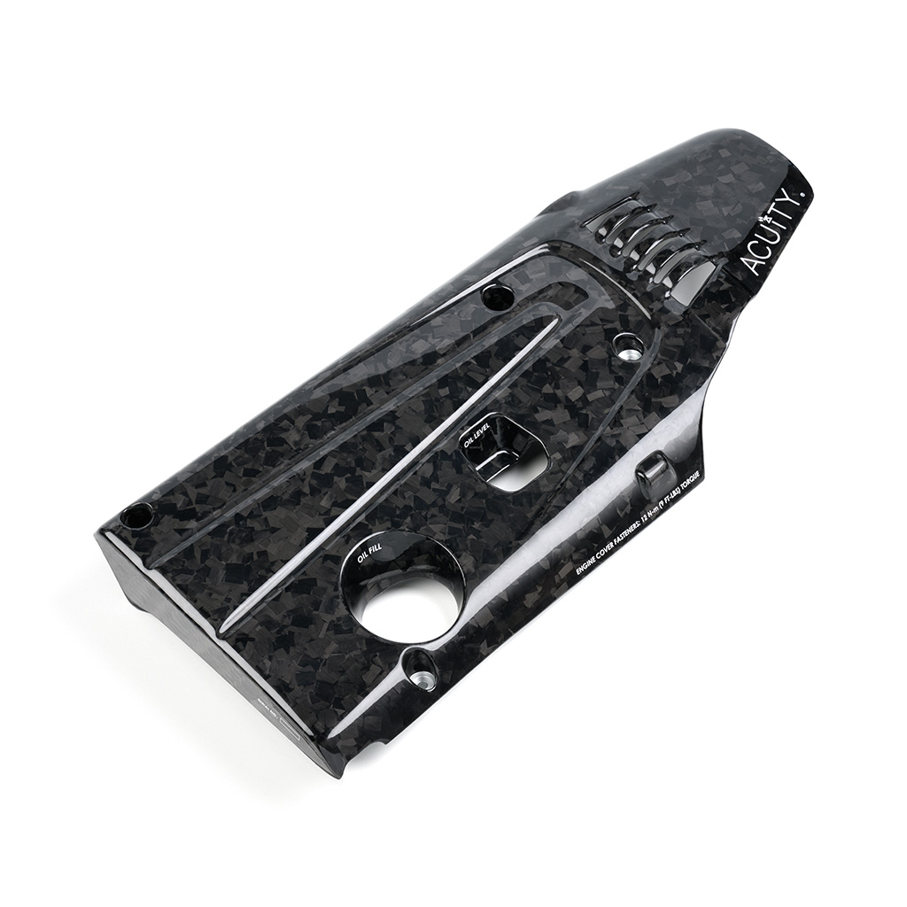 Acuity 17-26 Civic Type R/24-26 Integra Type S Forged Carbon Fiber with Gloss Finish Engine Cover