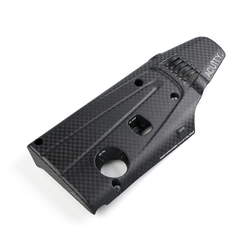 Acuity 17-26 Civic Type R Spread Tow Carbon Fiber with Satin Finish Engine Cover