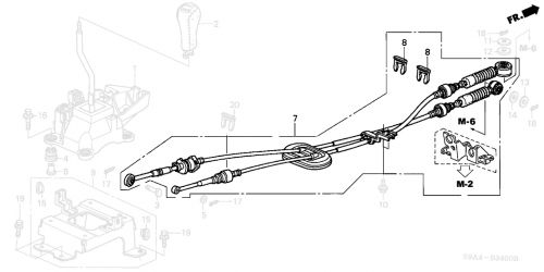 Honda 02-06 CR-V Shift Cables