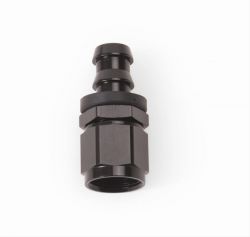 Russell Black Straight Twist-Lok Hose End: -6AN