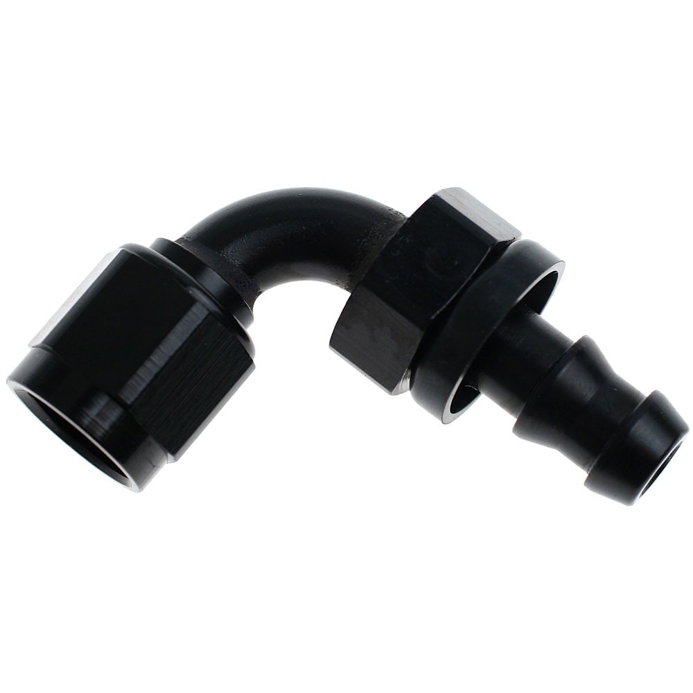 Russell Black 90 Twist-Lok Hose End: -6AN