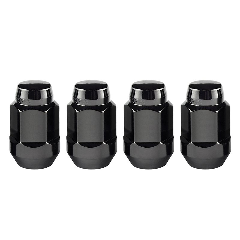 McGard Chrome/Black Bulge Cone Seat Style Lugs:4 Pack M12 x 1.5