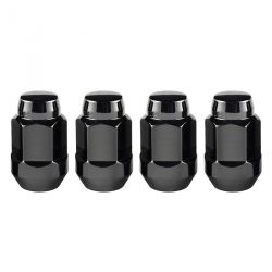 McGard Chrome/Black Bulge Cone Seat Style Lugs:4 Pack M12 x 1.5