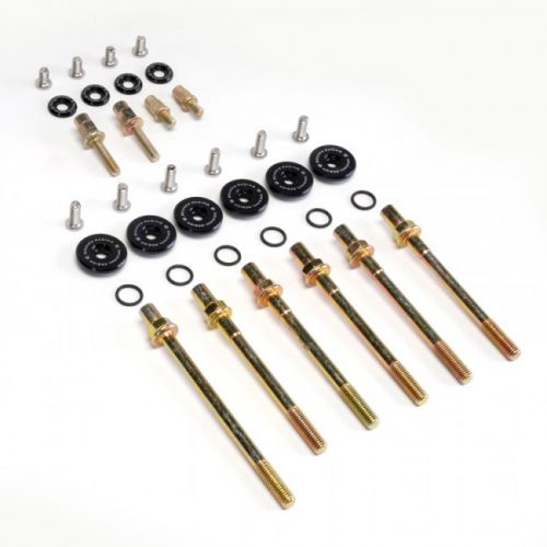 X AUTOHAUX Aluminum Alloy Valve Cover Washer Bolt Kit - Low Profile Black Bolt & Gasket Set For Honda K20 K24 Engine