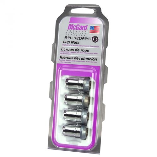 McGard Chrome Cone Seat SplineDrive Lug Nut Set:4 Pack M12 x 1.5