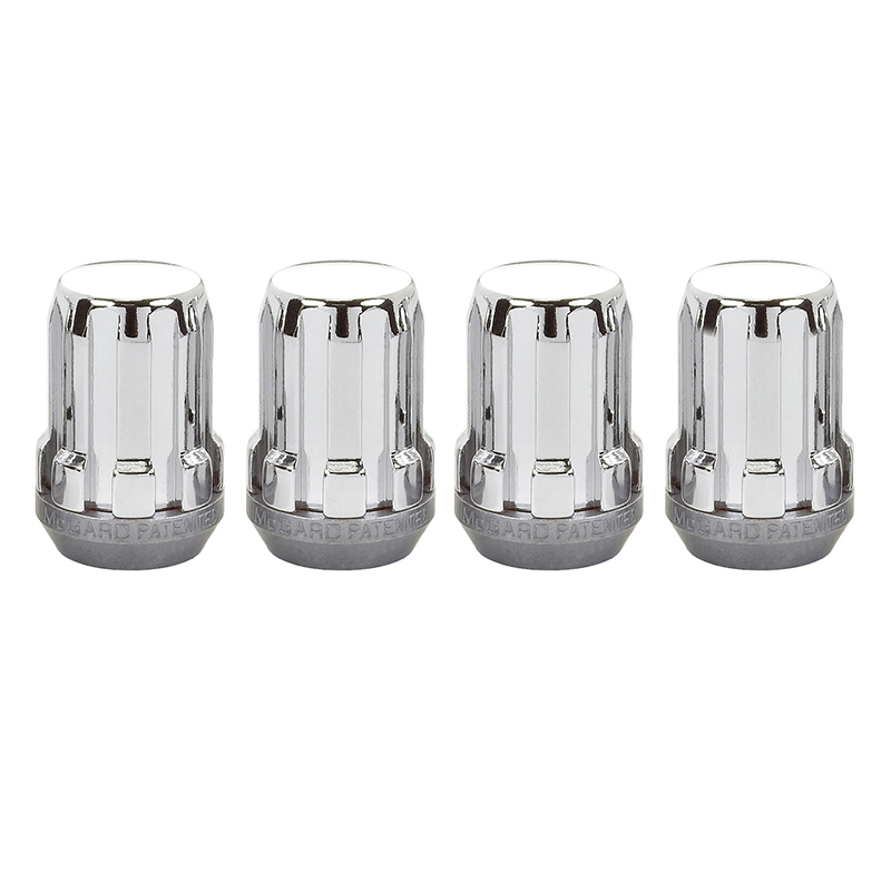 McGard Chrome Cone Seat SplineDrive Lug Nut Set:4 Pack M12 x 1.5