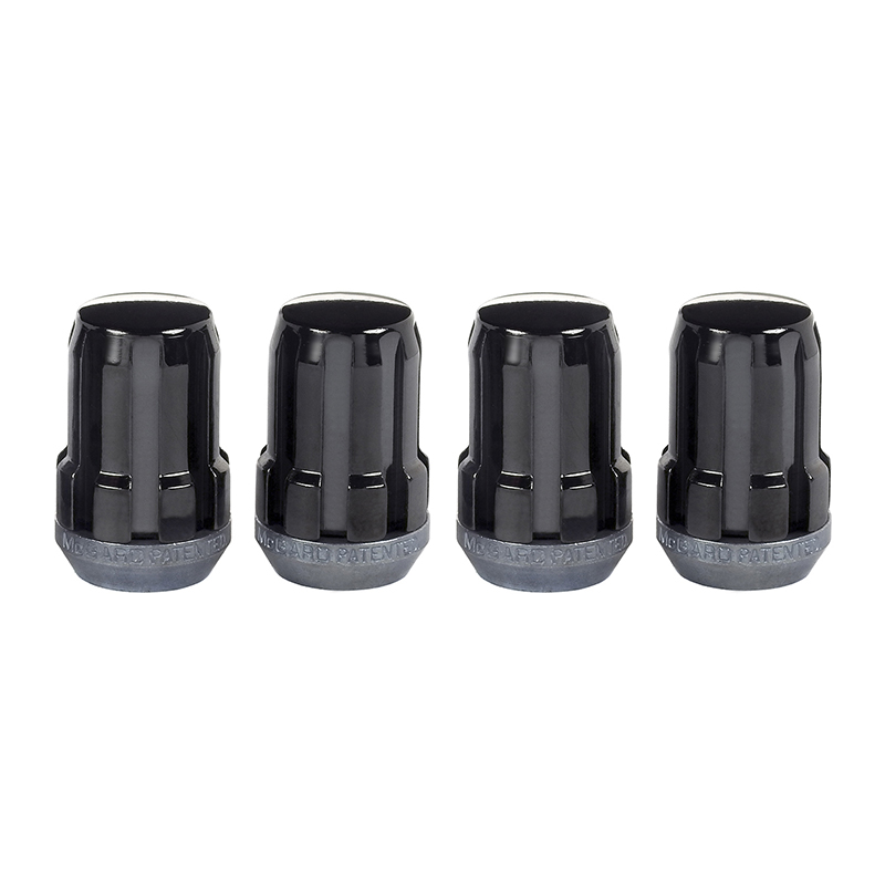 McGard Chrome/Black Cone Seat SplineDrive Lug Nuts: 4 Pack M12 x 1.5