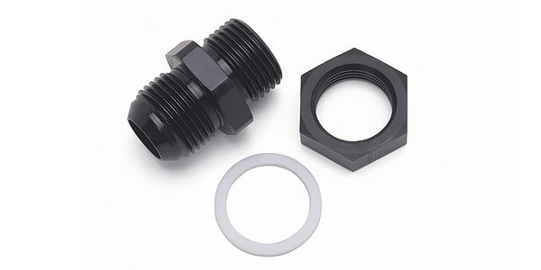 Russell Black 6AN Bulkhead Fitting