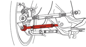 SPC Rear Lower Camber Lateral Link 2003-2007 Honda Accord / 2003-08 Acura 3.2 TL / 2004-2008 Acura TSX main image 1