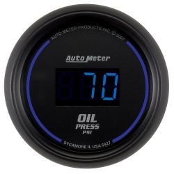 AutoMeter Cobalt Digital Black Oil Pressure Gauge