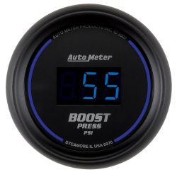 AutoMeter Cobalt Digital Black Boost Gauge