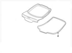 Honda OEM 02-06 RSX Rear Hatch Weatherstrip