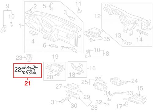 For 2004-2006 Acura RSX Passenger Side Power Heated Side View Mirror – Paintable