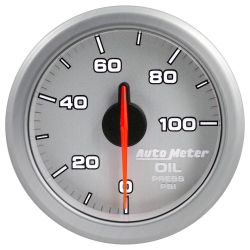 AutoMeter Silver AirDrive 0-100 PSI Oil Pressure Gauge