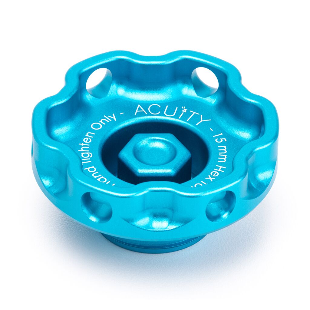 Acuity Satin Teal Podium Oil Cap