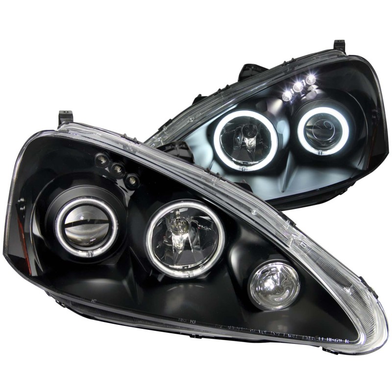 ANZO 05-06 RSX Black Projector Headlights