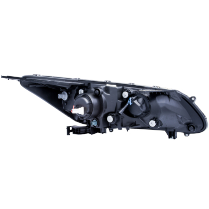 ANZO 13-15 Accord Sedan Black Projector Headlights with U-Bar