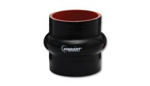 Vibrant Black 4 Ply ReInforced Silicone Coupler - 3-1/2" ID X 3"