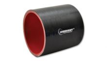 Vibrant Black 4 Ply ReInforced Silicone Coupler - 3-1/2" ID X 3"