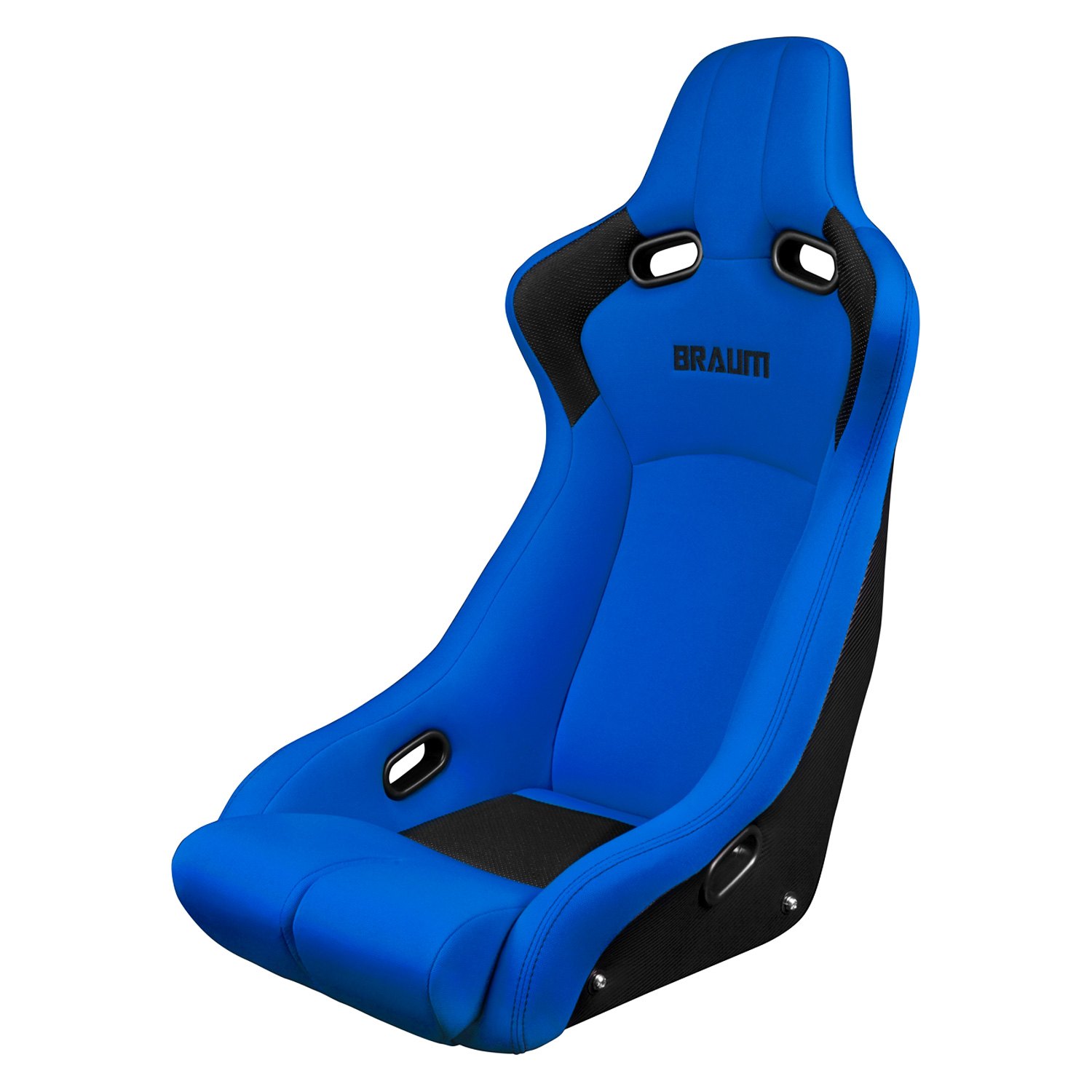 Braum Venom-R Series Blue Cloth Fixed Back Bucket Racing Seat: Single