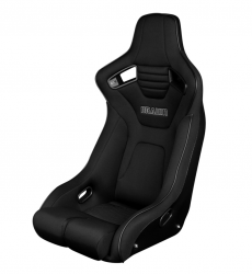 Braum Black Cloth Elite-R Fixed Back Bucket Seat