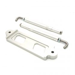 K-Tuned Silver 06-15 Civic Si Billet Battery Tie-Down