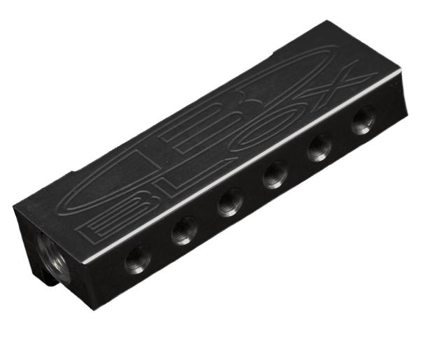 Blox Racing Black Surface-Mount Vacuum Manifold Block