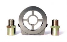 BLOX Racing Silver Oil Filter Block Adapter